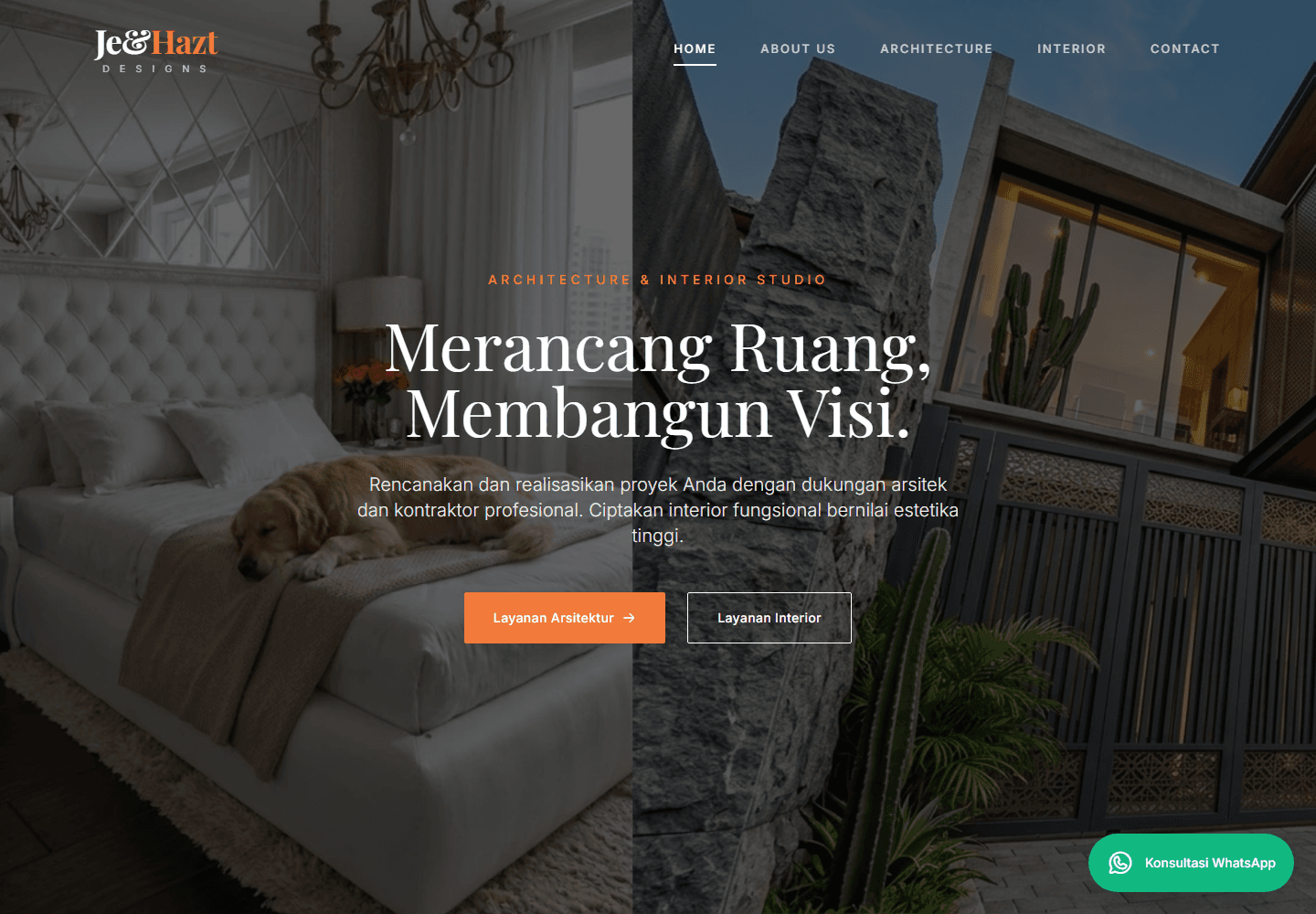 Website preview for Je&Hazt Designs