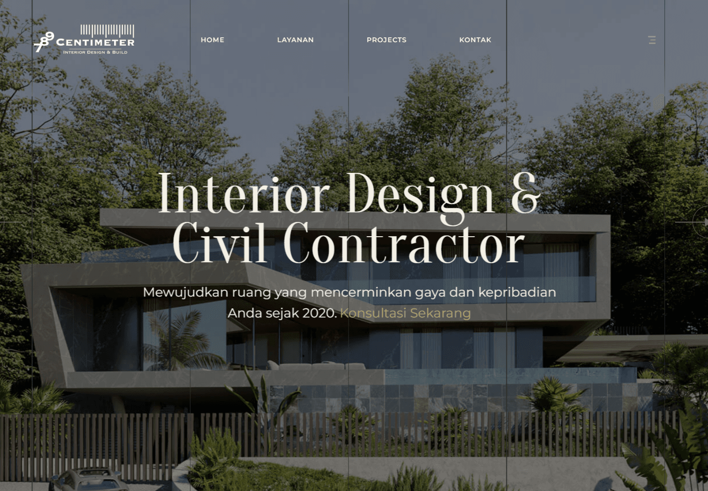Website preview for 789 Centimeter